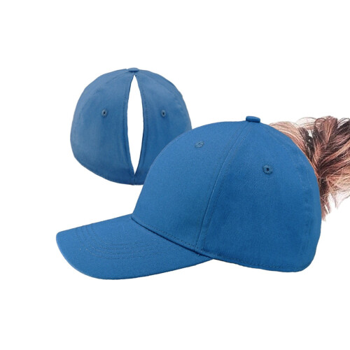 Women's Ponytail Baseball Cap Adjustable Snapback 1