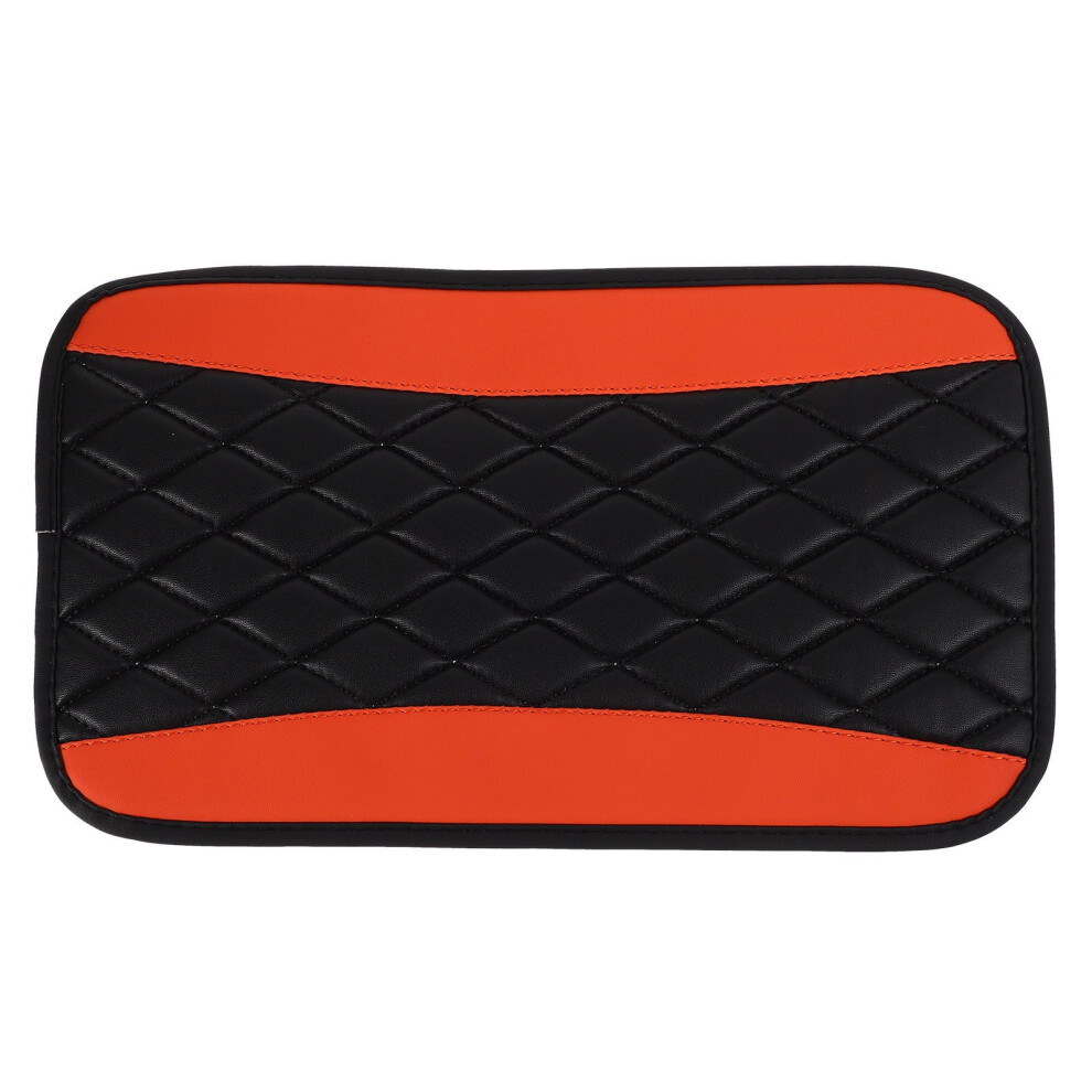 Car Organizer Center Console Pu Leather 1Pack 12.6X7.3x0.2in Orange 9362892513145