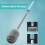 Compact Toilet Brush & Holder Set with Solid Handle, Durable Hard Bristles – Compatible with Standard Racks 8
