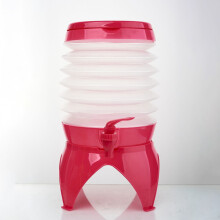 Opruimingsartikelen: Opvouwbare waterfontein 5,5 liter, drankdispenser, opvouwbare drankdispenser, limonade- en sapdispenser met keukenbenodigdheden