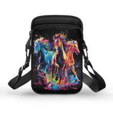 Doppellagige Schultertasche, Umhängetasche aus Polyester für Damen und Herren, Steed