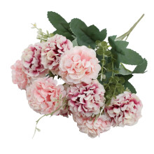 Realistiset vaaleanpunaiset silkkihortensia-tekokukat varsineen – 1 pakkaus kevääseen, äitienpäivään, pääsiäiseen, häihin, kotiin ja
