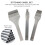 Leatherworking Hole Punch Tool Kit Silver Pointed Tip 3 pcs 1