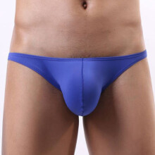 Men Low Waist Breathable Big Pouch Briefs Swim Trunks Swimming Pants