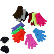Winter Gloves,12pcs Winter Stretchy Knit Mittens for Home,Reusable Bulk Finger Mittens,Multicolor Full Fingers Knit Gloves for Home,Oudtoor