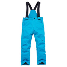 Toddler Snow Pants Girls Boys Casual Waterproof Windproof Overalls Winter Warm Snow Bibs Playsuit Kids Snowsuit Girls Boys Ski Cargo Pants (Blue,S)