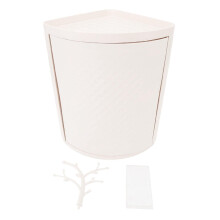 360 Rotating Corner Storage Cabinet – Dust‑Proof, PP Material, Space‑Saving Kitchen & Bathroom Rack