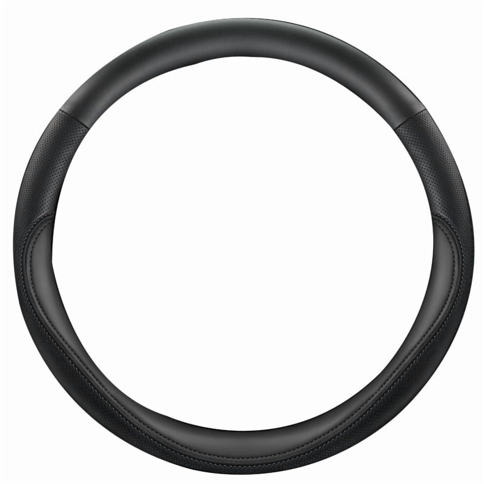 Universal Car Steering Wheel Cover Compatible With Toyota Corolla, Cross, Levin, Camry, Yaris L, Frontlander Â Nappa Black 9097180913481