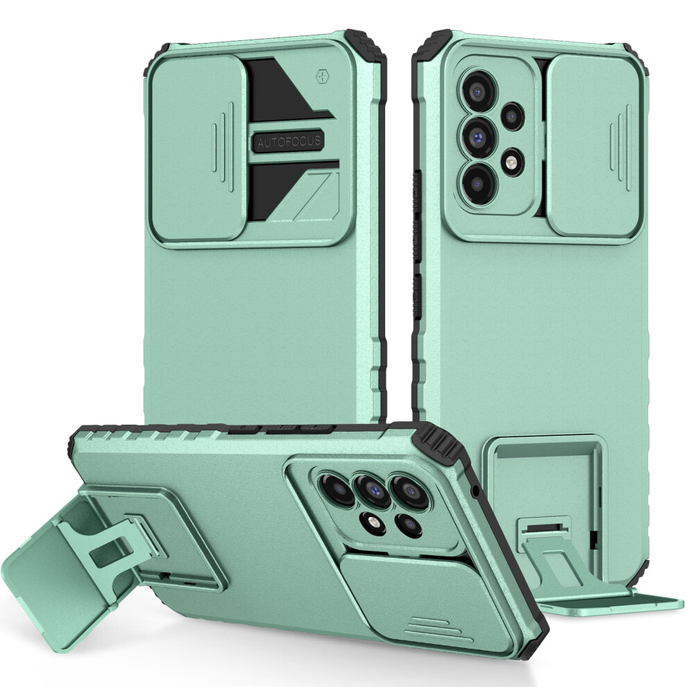 Compatible With Samsung Galaxy A23 5G Case Â Slim Hybrid Shockproof Rugged Case With Foldable Kickstand & Camera Cover, Mint 9341593722216
