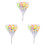 Easter Egg Stems with Glitter and Spring Flowers for Vase 1