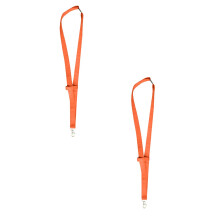 Pennrem i enfärgat tyg med glasögonhållare – 2-pack