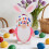 Easter gnome doll handmade rabbit decoration 1/3 pcs 2