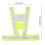 Reflective Safety Vest Yellow Polyester 1 Pack 2