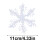 Snowflake Decorations White Hanging Ornaments 9 6 3 pcs 2