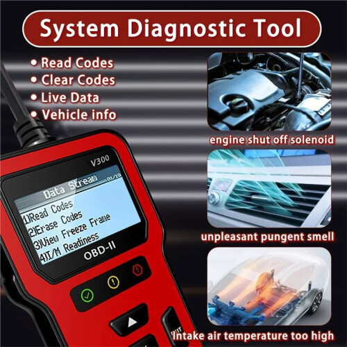 OBD2 Scanner Diagnostic Tool Advanced Fault Code Reader with Comprehensive Vehicle Monitoring 1