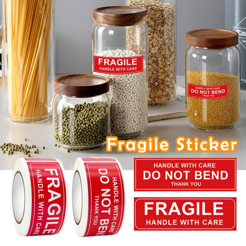 Fragile Stickers Roll - Care Handling Labels, 150 pcs 2