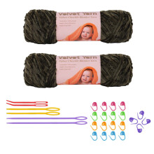 Chunky Yarn for Hand Knitting, Hand Woven Crochet Yarn In A Velvet Yarn Friendly And Soft Yarn