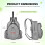 Tennis Backpack Waterproof Oxford 14L with 2 Racket 2