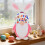 Easter gnome doll handmade rabbit decoration 1/3 pcs 7