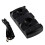 PS3 Controller Charging Dock Charging Station 2 in 1 with LED Light Indicator Compatible for PS3/MOVE Controller, Black 3