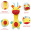 Baby Rasseln 3er-Set Plüschtiere 1
