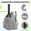 Tennis Backpack Waterproof Oxford 14L with 2 Racket 4