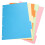 10 Pcs Binders Transparent Dividers Colored Pages Tab 1