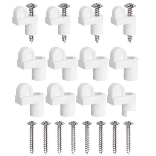 Window Screen Clips with Screws – Black Storm Window Holder Clips for Easy Installation