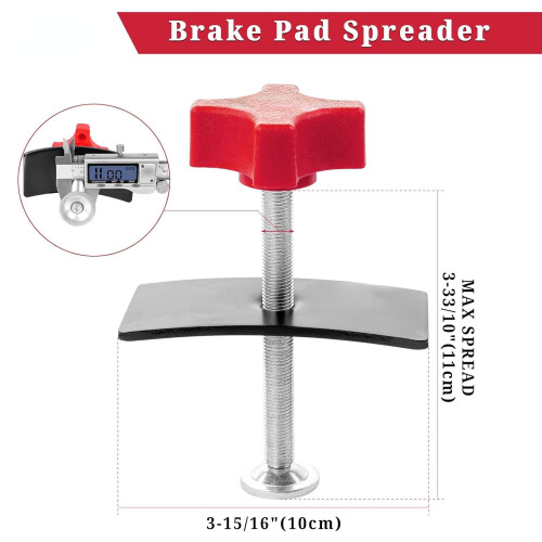 Brake Pad Spreader, Disc Brake Caliper Compression Tool Caliper Piston Compressor Spreader Tool 2