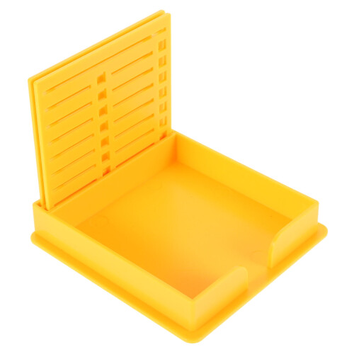 Double Slot Stick Note Template Organizer Box for Note Pads & Small Items – Compatible with Standard Note Pads