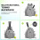Tennis Backpack Waterproof Oxford 14L with 2 Racket 5