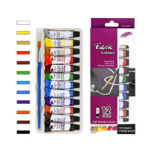 12-Piece 6Ml Paint Combination Set, For Diy Art Craft Model Coloring Fabric Painting Handmade Figurine Decoration, Safe Non-Toxic For Kids S