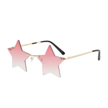 Stylish Rimless Star Eyewear for Outdoor Activities and Prom Night Party Streetwear Fashion