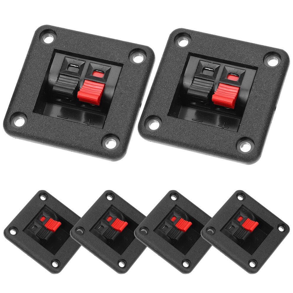 Stereo Speaker Terminal Clip Black 6 Pcs 9128909420147