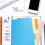 10 Pcs Binders Transparent Dividers Colored Pages Tab 8