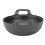 Cast-Iron Wok 25 cm with Dual Handles Wooden Lid Flat Base 2
