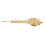 Lightweight Golden Pendulum for Wall Clock Replacement with Stable Swing Design 7