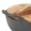 Cast-Iron Wok 25 cm with Dual Handles Wooden Lid Flat Base 5