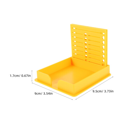 Double Slot Stick Note Template Organizer Box for Note Pads & Small Items – Compatible with Standard Note Pads 1