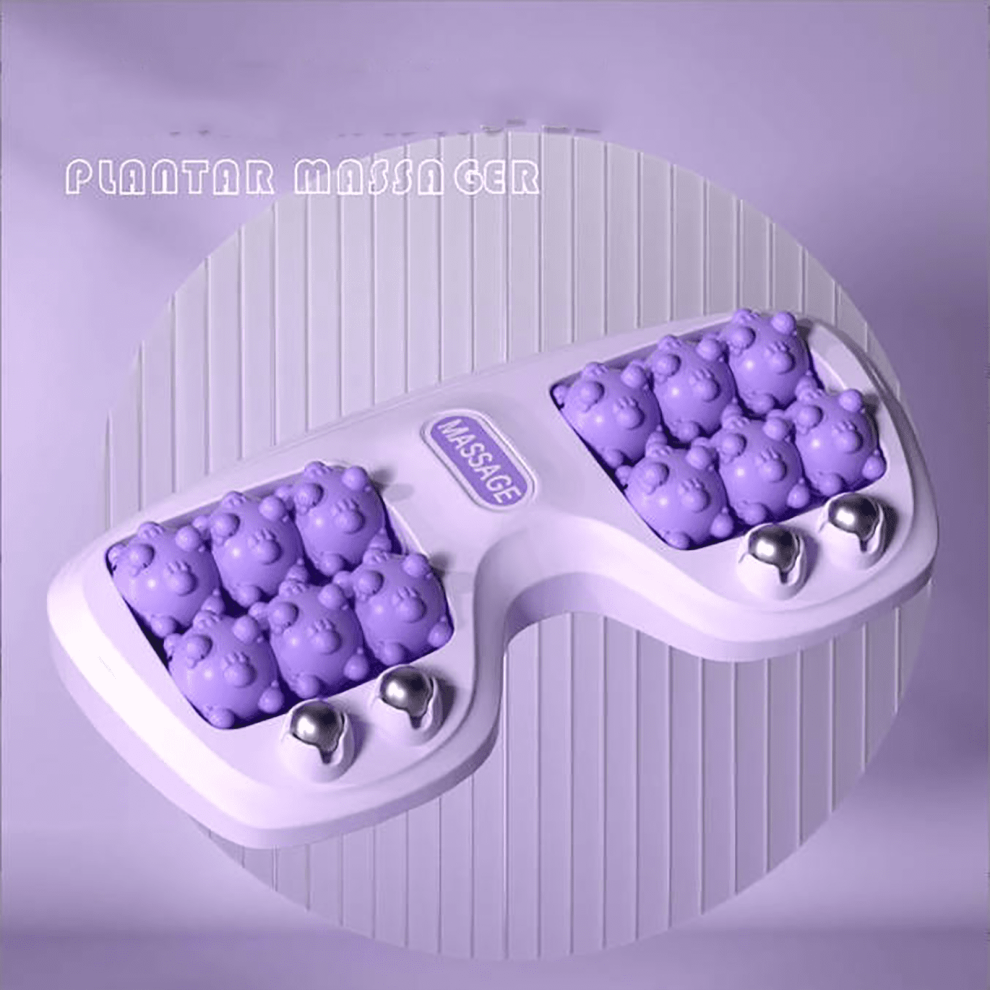 Portable Double Foot Massage Roller with 3 Techniques for Plantar Fasciitis, Tight Muscles & Sore FeetâImproved Circulation