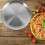 2 stk. pizzatilbehør i rustfritt stål, rund bakeform, sølvfarget 4