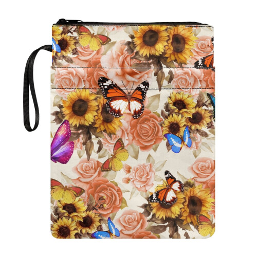 Book Cover with Zip Closure, 300D Polyester, 1 Pack