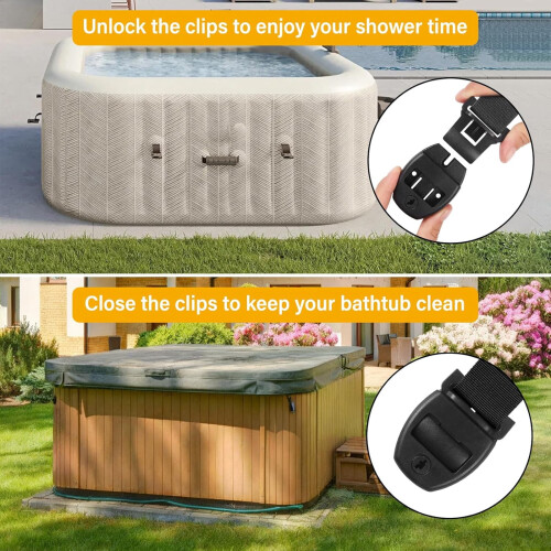 Spa Cover Clamp Heavy Duty 1 Set 2