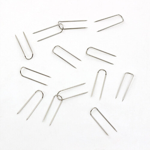 U-Shaped Fork Pins 0.9in 50pcs 1