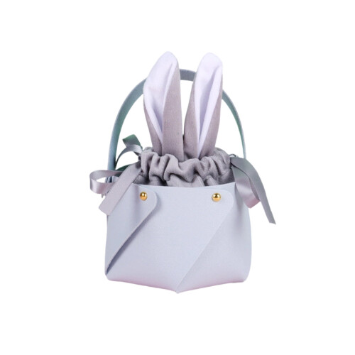 Ostergeschenktasche aus Leder mit Hasenohren-Motiv