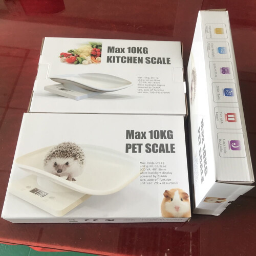 Digital Pet Scale Multifunction Kitchen Scale Electronic Scale for Newborn Pets Dog Essentials (White) 2
