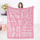 Purple Inspirational Throw Blanket 60x80 in 1