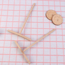 Wooden Push Putter Beige Kitchen Tool for Pancakes and Crepes Made of Synthetic Material 2PCS