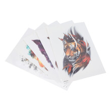 5 Stück Männer wasserdichte temporäre Tattoo-Aufkleber HB-529X bis HB-898X 148x210 mm