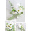 Boutonnières en fleur de soie blanche à épingle (2 pièces) 5